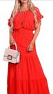 Vestido vermelho ,verde ,rosa
