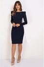 Vestido via tolentino aveludado azul marinho 040153