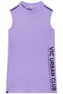 Vestido Vic urban Club em Malha Canelada lilás