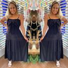 Vestido viscolinho de Alcinha
