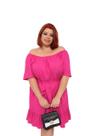 Vestido viscolinho plus size ciganinha