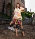 Vestido Viscose Barrado Giovana Júlia 12472 - 42