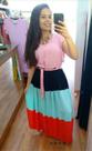 Vestido Viscose Bicolor Liass 12346