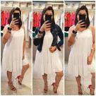 Vestido viscose branco