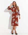 Vestido viscose marrom