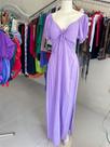 Vestido viscose pipoquinha lilas G