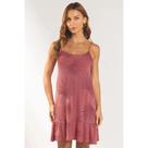 Vestido Viscose Texturizada Estampada Marialicia Ref. 183660
