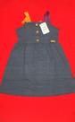 Vestido viscose trabalhado tamanho 06 cor azul jeans
