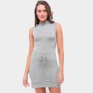 Vestido Volare Curto Moletinho Com Bolsos