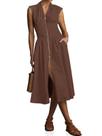 Vestido Wenrine Summer Smocked Midi com decote em V e manga curta para mulher Vestido Wenrine Summer Smocked Midi com decote em V e manga curta para mulher