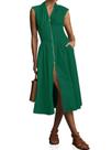 Vestido Wenrine Summer Smocked Midi com decote em V e manga curta para mulher Vestido Wenrine Summer Smocked Midi com decote em V e manga curta para mulher