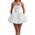 Vestido WNGECAT sem mangas, frente única, sem encosto, Bubble Beach Party Vestido WNGECAT sem mangas, frente única, sem encosto, Bubble Beach Party