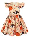 Vestido WonderBabe Halloween Toddler Skater, tamanho 7-8