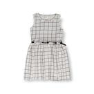 Vestido xadrez cinza