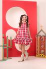 Vestido Xadrez Infantil Estilosa 1 A 14 Anos Moda Festa