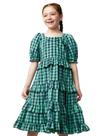 Vestido xadrez menta m/c Vestido xadrez menta m/c