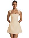 Vestido YouHaozhai Mini Square Neck Homecoming Champagne 20W
