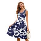 Vestido ZWPINITUP Tropical Hibiscus sem Mangas com Bolso XS Vestido ZWPINITUP Tropical Hibiscus sem Mangas com Bolso XS