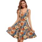 Vestido ZWPINITUP Vintage Tropical Hibiscus Summer Feminino 4GG