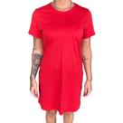 Vestidos Basico Malwee Com Decote Redondo Em Algodao Esporte Adulto 1000070891 Verde/Branco