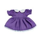 Vestidos Com Mangas Bufantes E Saia Em Xadrez, Roupas DIY Para Bonecas 1/11 OB11 1/12 BJD, Trajes De