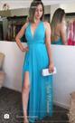 Vestidos de musseline azul tifany