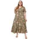 Vestidos de praia boêmio floral estampado feminino, plus size, verão, feriado, novo estilo
