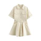 Vestidos Elegantes De Verão E Primavera Para Mulheres Com Gola Reversível Mini Para Festas Noturnas Vestidos Elegantes De Verão E Primavera Para Mulheres Com Gola Reversível Mini Para Festas Noturnas