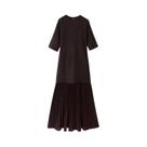 Vestidos Femininos De Tricô Com Patchwork, Gola Redonda, Plissados, Ajuste Slim, Casuais De Verão,