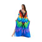 Vestidos Kaftan para mulheres plus size maiô cobrir caftan maxi vestidos de praia