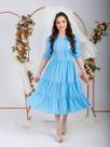 Vestidos Midi Elegante Festa Convidada com Manga e Guipir Vestidos Midi Elegante Festa Convidada com Manga e Guipir