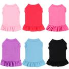 Vestidos para cães Weewooday, 6 peças, saia para cães