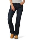 Vestuário de trabalho feminino Jean Wrangler Riggs com corte de bota retrô