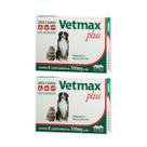 Vetmax Plus 700mg Vetnil 4 comp. Cães e Gatos Kit com 2