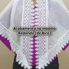Véu Ccb Congregação Cristã Adulto Renda Guipir Floral Larga (modelo Ellen)