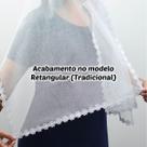 Véu Ccb Congregação Cristã Renda Guipir Aplicada Aplique Floral Adulto (modelo Letícia)