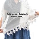 Véu Ccb Congregação Cristã Renda Guipir Floral Adulto (Regina)