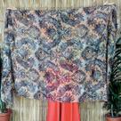 Véu de Chiffon Estampado Dança do Ventre - VEU-CHI-21 Véu de Chiffon Estampado Dança do Ventre - VEU-CHI-21