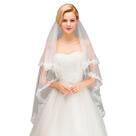 Véu De Noiva Tule Bordado Casamento Longo 150 Cm Pente -