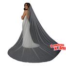 Véu Noiva Casamento Longo Brilho 5x3 metros Tule Glamouroso