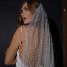 Véu Noiva Casamento Longo Brilho 5x3 metros Tule Glamouroso -