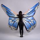 Véu Wings Asas De Borboletas Dança Do Ventre Com Varetas Aberto - VEU-WINGS5