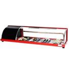 VFRS1900 - Vitrine Refrigerada Alfa Sushi 1,90m Vermelha - 127V - Omega - Comercial