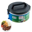 Vianda Termica Marmita com Divisória Simples 1,5L Malta Azul