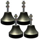 Vibra-Stop MICRO III Antivibratório 100 KG / 400 KG Rosca 3/8 POL MIC338 Kit 4 Peças VIBRA-STOP