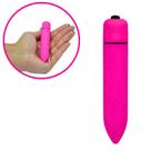 Vibrador Bullet Power Cápsula Vibratória Aveludada Pink