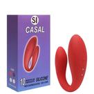 Vibrador casal 10 vibrações controle sem fio