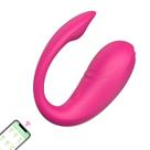 Vibrador Casal Controle Aplicativo Pink 10 Estágios de Vibração Ponto G 20cm x 3,2cm em Silicone Recarregável