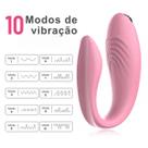 Vibrador Casal Duplo Recarregável 10 modos Vibração
