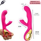 Vibrador com Alça Luxo Ponto G Clitoriano Estimulador Feminino Erotico